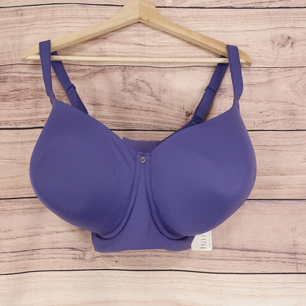 New! Bare Necessities Bra Womens 38I Blue Longline Smooth T-Shirt Underwire